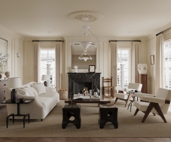 French Style A Living Room-ID:543646104