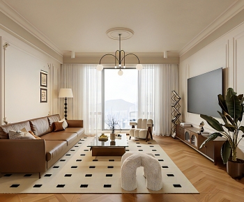 French Style A Living Room-ID:353740934
