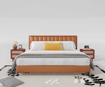 Modern Double Bed-ID:426950523