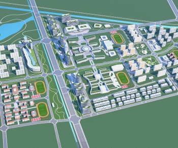 Modern Architectural Bird's-eye View Planning-ID:335920104