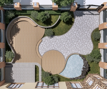 Modern Courtyard/landscape-ID:128766062