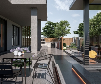 New Chinese Style Courtyard/landscape-ID:567951929