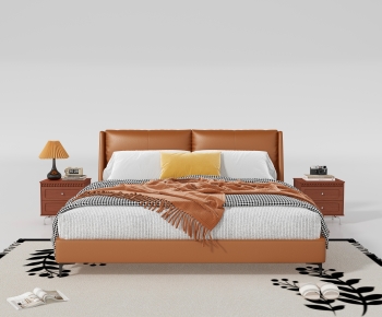 Modern Double Bed-ID:520359046