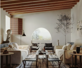 Modern A Living Room-ID:618841896
