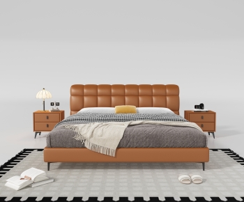Modern Double Bed-ID:525738951