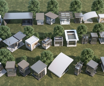 Modern Security Booth-ID:434084897