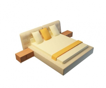 Modern Double Bed-ID:154808043