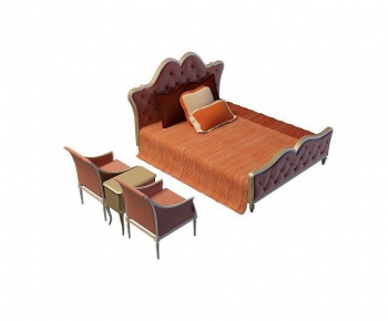 European Style Double Bed-ID:977499019