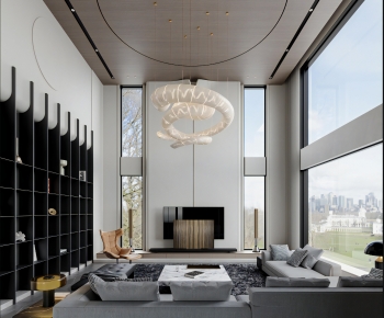 Modern A Living Room-ID:476767061