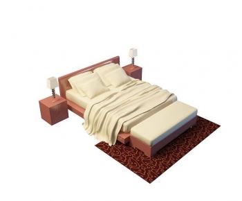 New Chinese Style Double Bed-ID:895246985