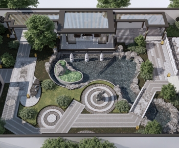 New Chinese Style Courtyard/landscape-ID:294976003