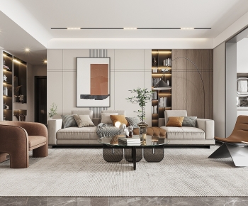 Modern A Living Room-ID:490539077
