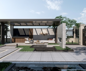 New Chinese Style Courtyard/landscape-ID:672154903