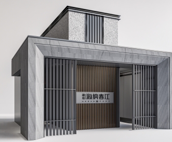 Modern Facade Element-ID:751518013