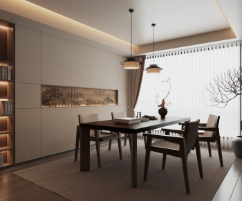 New Chinese Style Dining Room-ID:416344887