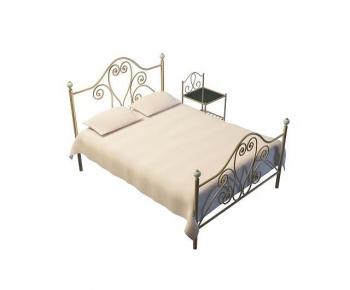 Modern Double Bed-ID:505788095