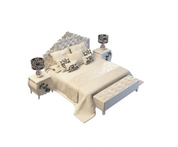 European Style Double Bed-ID:128093966