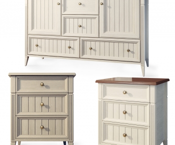 American Style Bedside Cupboard-ID:931905039