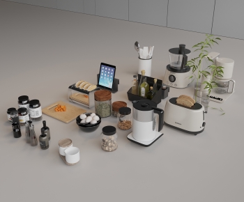 现代厨房电器用品组合-ID:927329069