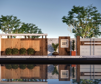 New Chinese Style Landscape Wall-ID:330450513