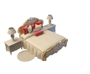 European Style Double Bed-ID:142463925