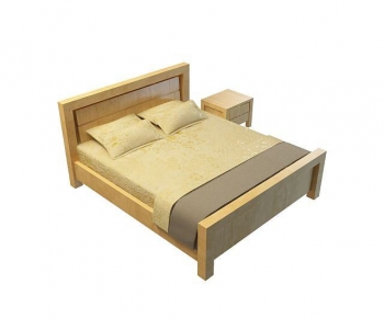 Modern Double Bed-ID:808304077