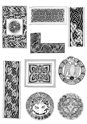 Chinese Style Classical StyleBump Black And White