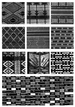 Chinese Style Classical StyleBump Black And White