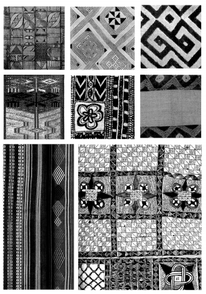 Chinese Style Classical StyleBump Black And White