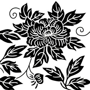 Chinese Style Classical StyleBump Black And White