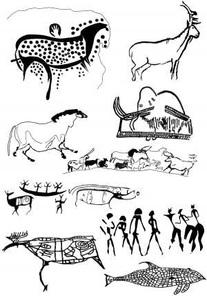 Chinese Style Classical StyleBump Black And White