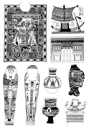 Chinese Style Classical StyleBump Black And White