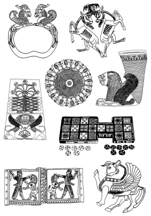 Chinese Style Classical StyleBump Black And White