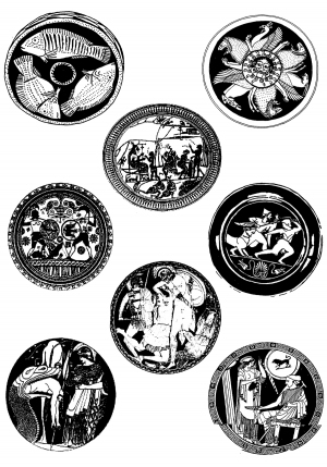 Chinese Style Classical StyleBump Black And White