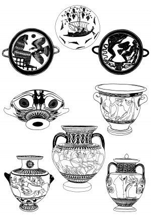 Chinese Style Classical StyleBump Black And White