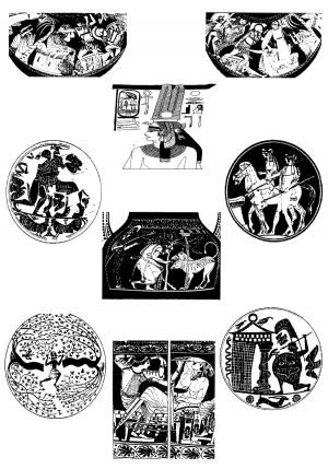 Chinese Style Classical StyleBump Black And White