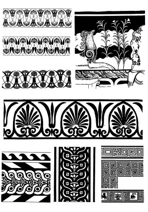 Chinese Style Classical StyleBump Black And White