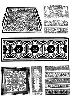 Chinese Style Classical StyleBump Black And White