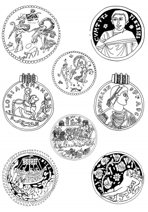 Chinese Style Classical StyleBump Black And White