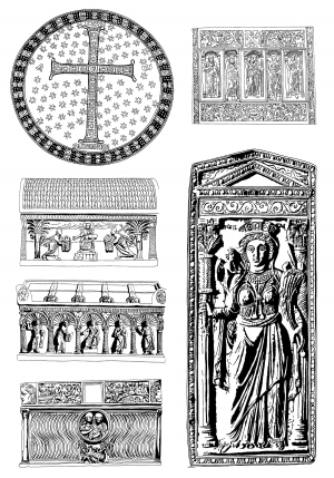 Chinese Style Classical StyleBump Black And White