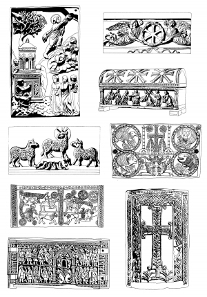 Chinese Style Classical StyleBump Black And White