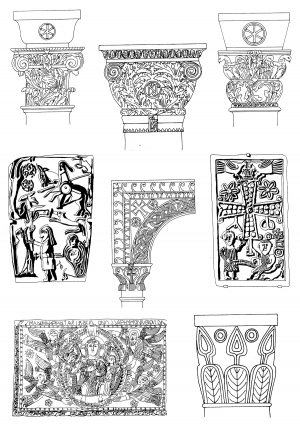 Chinese Style Classical StyleBump Black And White