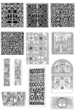 Chinese Style Classical StyleBump Black And White