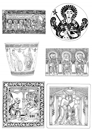 Chinese Style Classical StyleBump Black And White