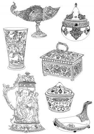 Chinese Style Classical StyleBump Black And White