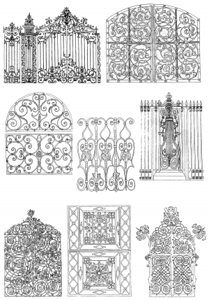 Chinese Style Classical StyleBump Black And White