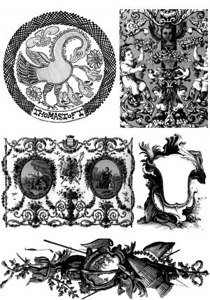 Chinese Style Classical StyleBump Black And White