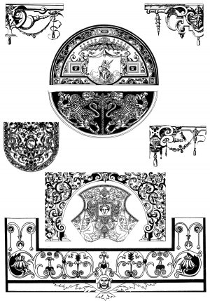 Chinese Style Classical StyleBump Black And White