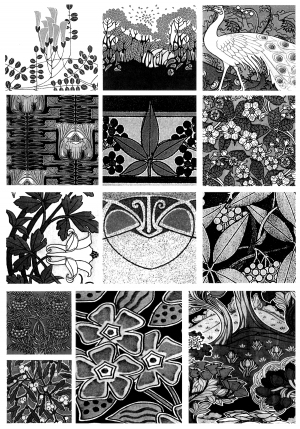 Chinese Style Classical StyleBump Black And White