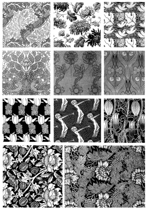 Chinese Style Classical StyleBump Black And White